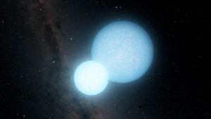 １年がたった７分間、高速で公転する連星が発見される